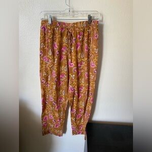 Xirena Women’s Draper Eli Pants Mustard & Pink Size S Casual Lightweight Pant